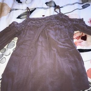 xhilaration off the shoulder shirt